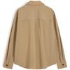 Calvin Klein Patch Pocket Zipper Casual Long Sleeve Shirt Men Shirts Khaki J323513-PF2