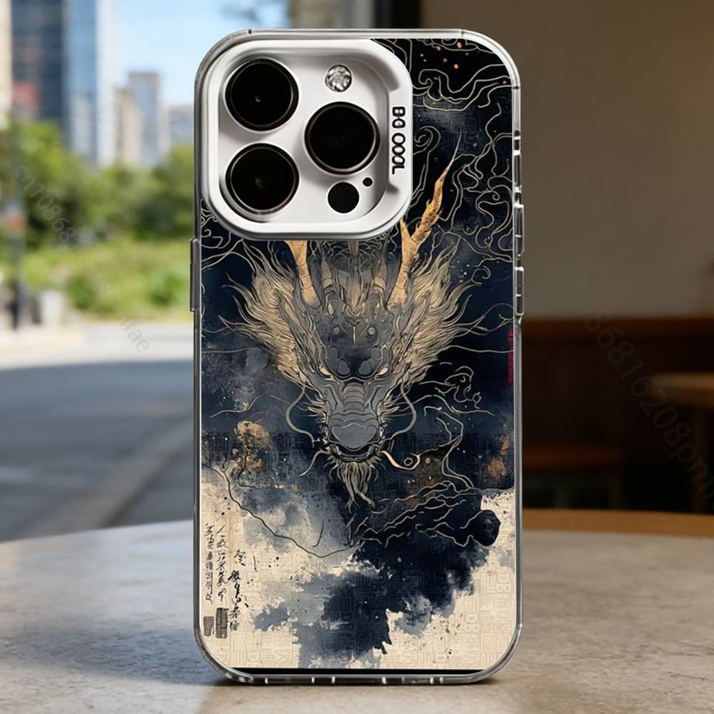 B-Black Myth Wukong White Shockproof Phone Case For iPhone 16,15,14,13,12,11,Pro,XS,Max,Plus,Mini,SE