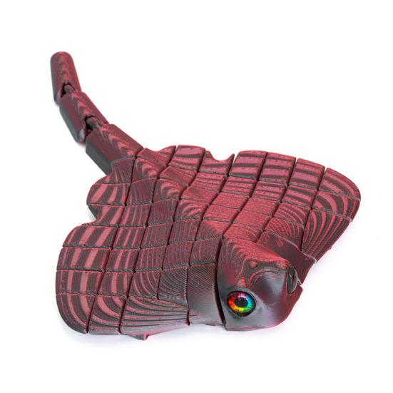 Figurinha de Peixe-Morcego Impressa em 3D Modelo de Animal Marinho Colecionável para Crianças Adultos Decoração de Mesa Executiva para Casa/Escritório