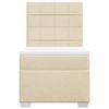 Maison Exclusive - Sommier à lattes de lit avec matelas Crème 100x200 cm Tissu