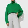 Turtleneck Jumper Autumn and Winter Solid Color Turtleneck Sweater Comfortable Loose Classic Versatile Temperament Sweater Top Women