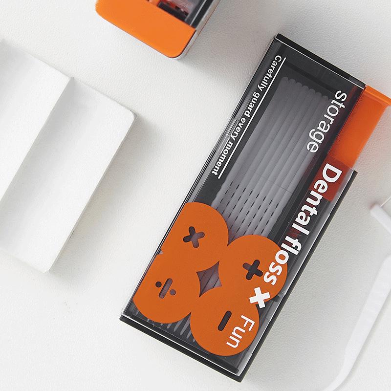 Automatic Pop-up Portable Mini Floss and Toothpick Storage Box