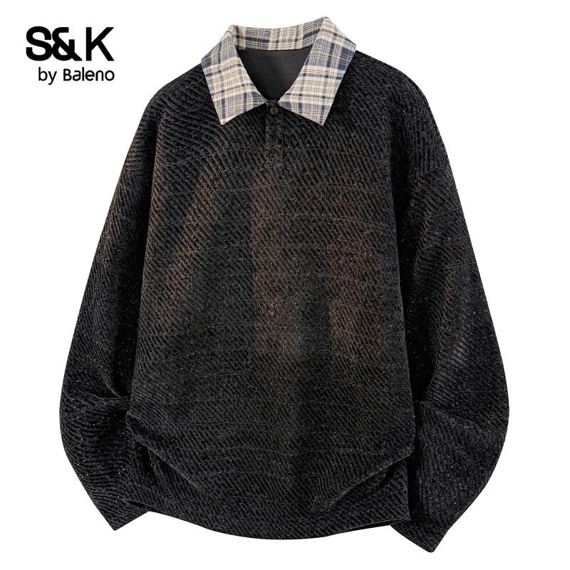 Baleno Men s S&K Series Loose Fit Lapel Polo Shirt M