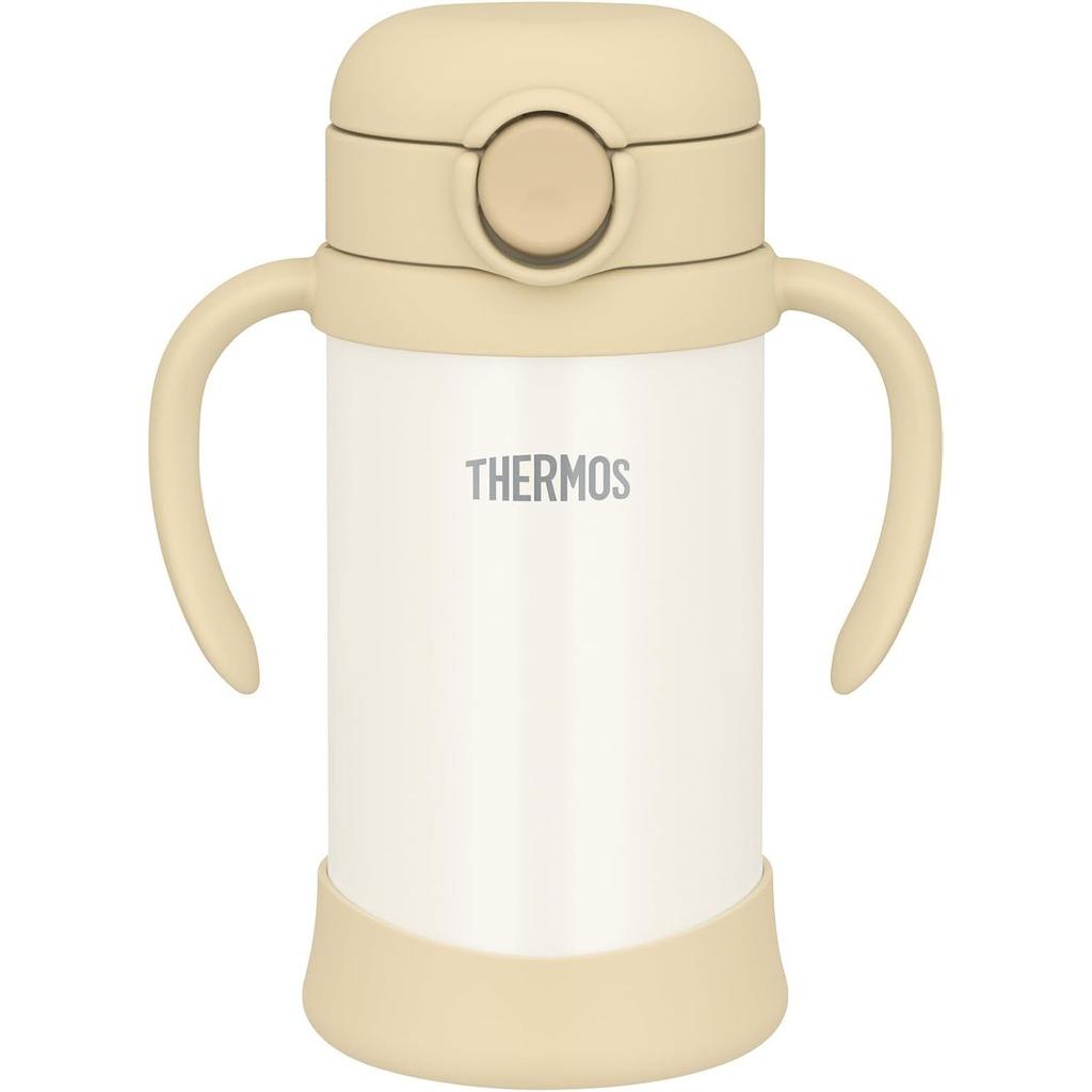 Thermos Baby Straw Mug Integrated Drinking Spout Packing 350ml Sand Beige Cold Use FJT-350 SDBE