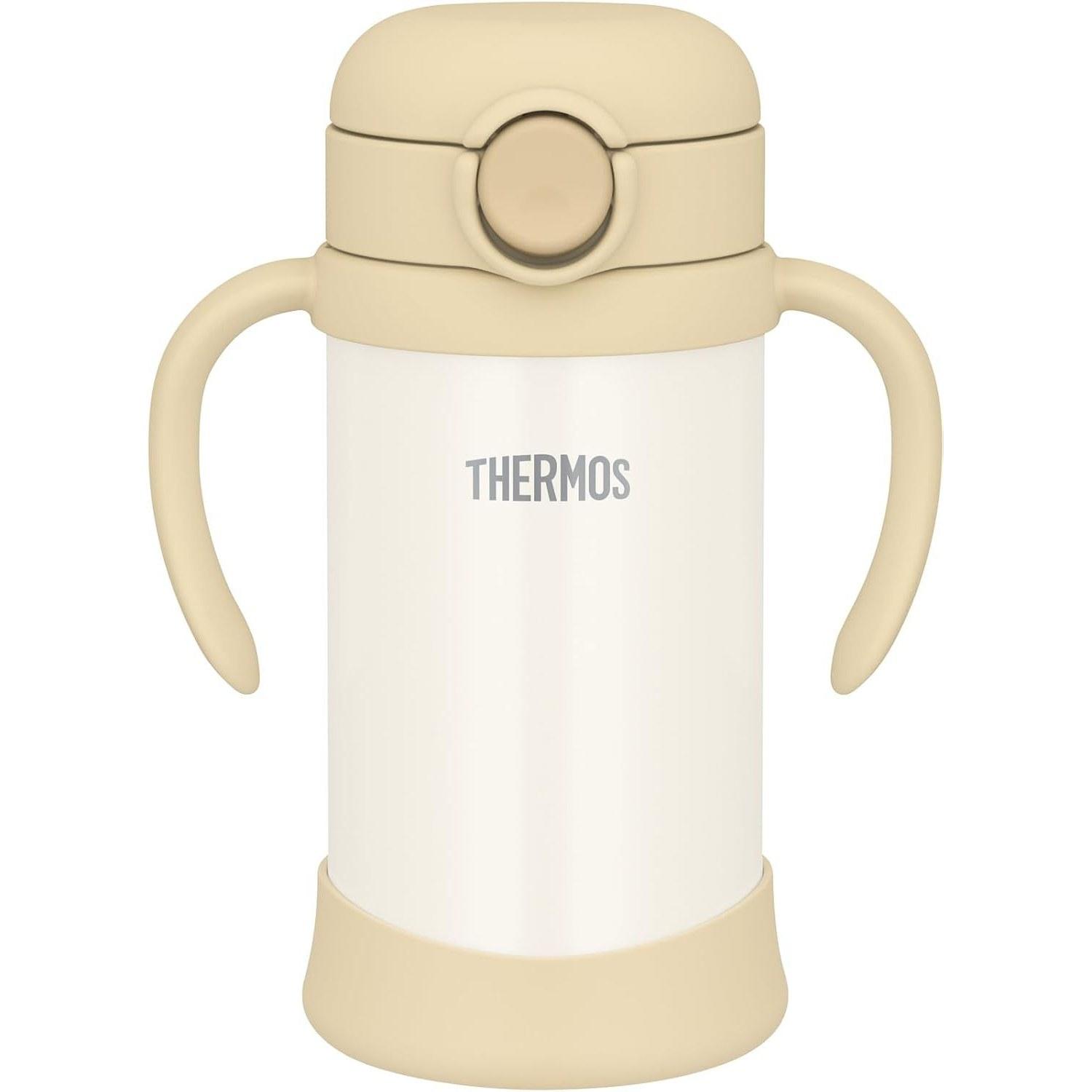 Thermos Baby Straw Mug Integrated Drinking Spout Packing 350ml Sand Beige Cold Use FJT-350 SDBE