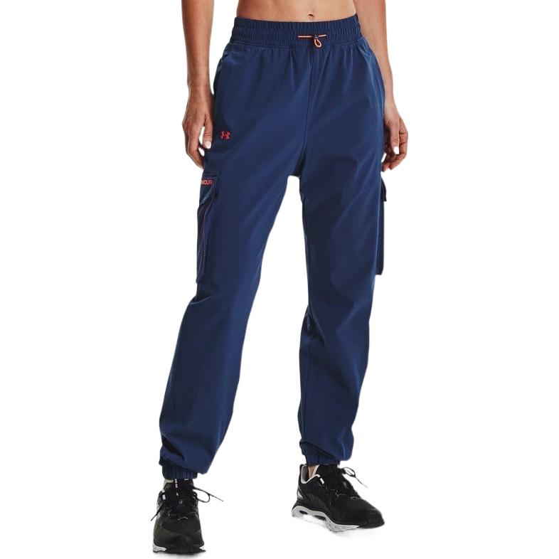 Under Armour Side Pocket Joggers Women Sports Pants Blue 1365962-404