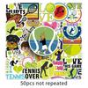 50 Tennis Graffiti Personalized Sports Creative Guka DIY Skateboard Suitcase Stickers Waterproof