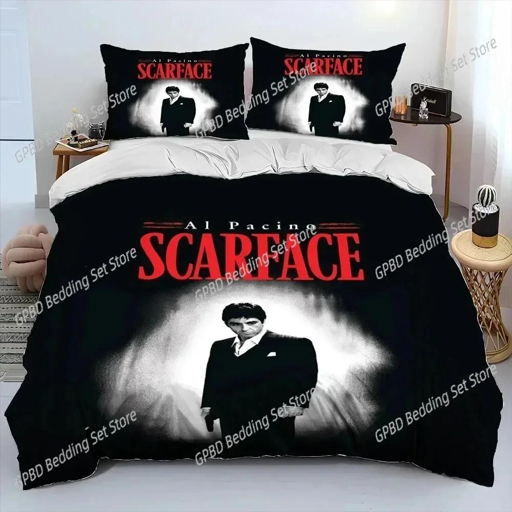 Comforter 3D Print Movie Scarface Tony Bedding Set Bedroom Soft Modern S Comefortable Kids And