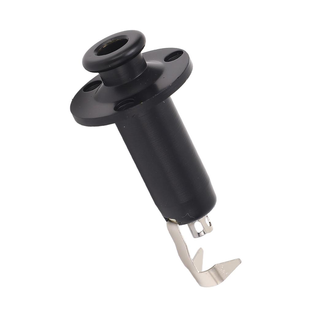 6.35mm Guitar Output Socket Metal Construction Endpin Pickup Socket for Acoustic Electric Guitars