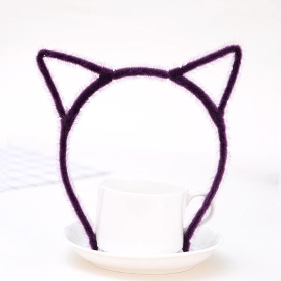 2ks Čelenky s kočičími uši Leopardí potisk Černá kočka Kotě Zvířecí uši Vlasová obruč Halloweenská kostýmová párty Cosplay doplňky