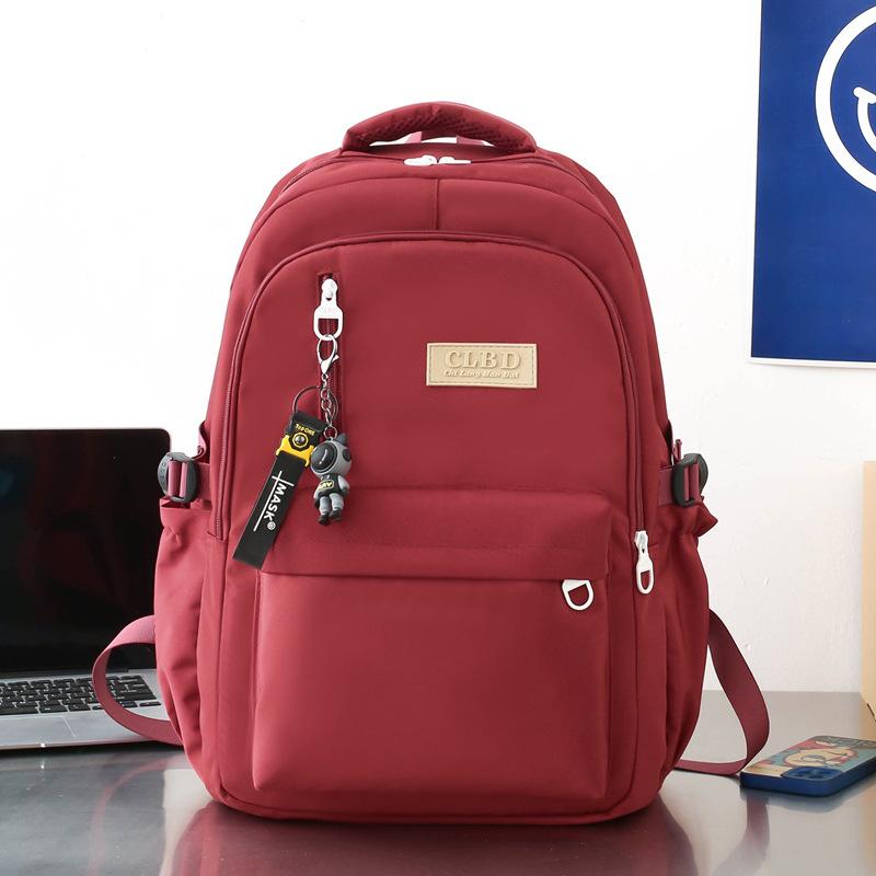 School Bag Junior High School Student High School College Student Backpack Female Large Capacity Travel Computer Bag Couple Backpack