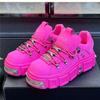  Platform Casual Sneakers For Men Lace Up Thick Sole Fashion Shoes