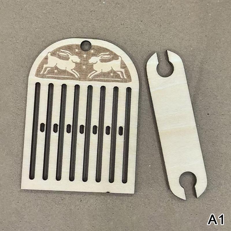 Tissage en bois portable métier à tisser à lamelles rigides métier à tisser à sangle dorsale kit pour débutant pour la fabrication de bracelets, sacs, ceintures et sangles d'appareil photo