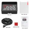 For HUD OBD Head Up Display OBD2 On-Board Computer Smart Digital Speed Meter With Overspeed Alarm Water Temperature Gauge
