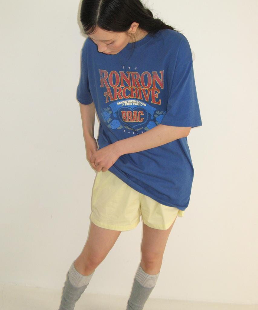 RONRON Heart Pocket Trunk Short Pants Lemon