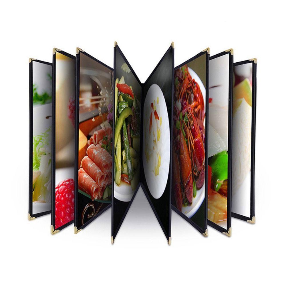 Transparent Menu Cover Foldable a4 Document Holder Waterproof Menu Paper Holder  DIY Menu Making