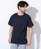 Champion Authentic Basic Short Solid Navy T-Shirt, Men's, Sleeve, Cotton, Color, XXL,