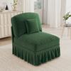 Windsor Sofa without Armrest Chenille with 1 Cushion - Green