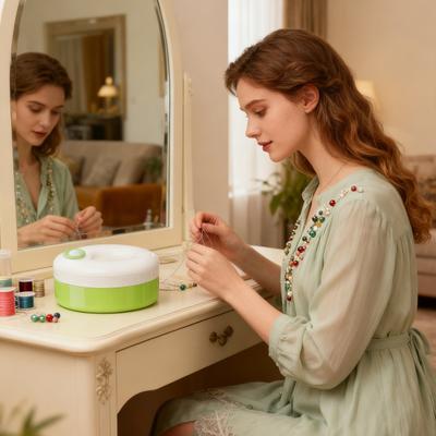 Yousheng Rotating Magnetic Sewing Kit 360-Degree Rotatable Magnetic Sewing Box Multi-Layered Organizer Portable Sewing Kit for Home DIY Craft Travel