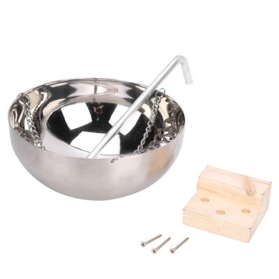 20cm Edelstahl Sauna Aromatherapie Schüssel Ätherisches Öl Halter Sauna Zimmer Zubehör