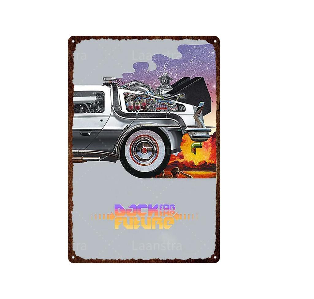 Retro Poster Movie Back To The Future Tin Sign Painting Metal Plaque Vintage Bar Family Wall Decor Unique Decoration Painting