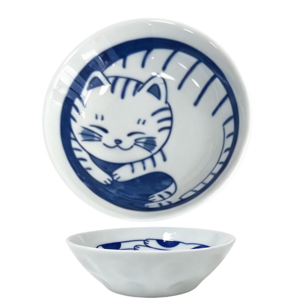Cartoon Cat Ceramic Snack Dish - Cute Vinegar & Seasoning Plate for Home