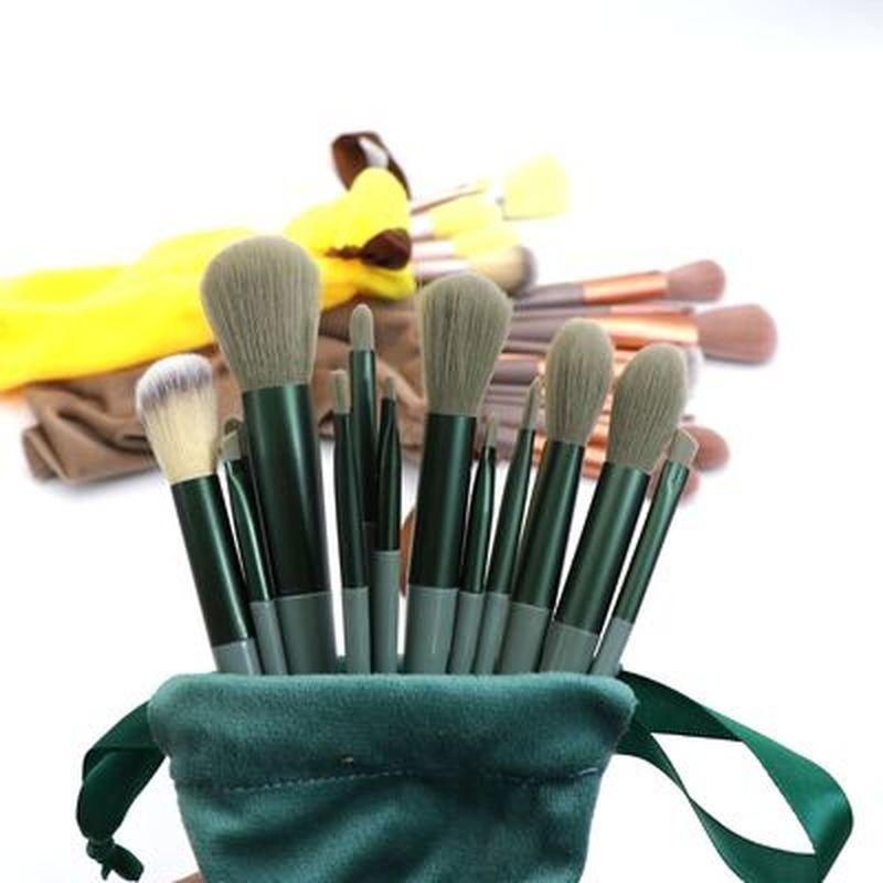 13Pcs Makeup Brush Set Soft Fur Beauty Eye Shadow Foundation Blush Cosmetic Brushes