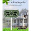 Ultrasonic Animal Repeller Solar Bird Cat Repellent for Farm Patio Gard