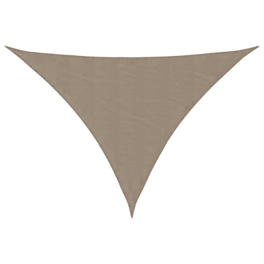 Vidaxl Triangular Garden Sail, Oxford Fabric, 3X4X4 M, Taupe Color