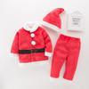 Santa Claus for Santa Christmas Boys and Size Baby Santa Costume [Limspace] Kids, Cosplay, Costume, Girls, Coat, Pants, Hat, 4-Piece Set, 80~130,