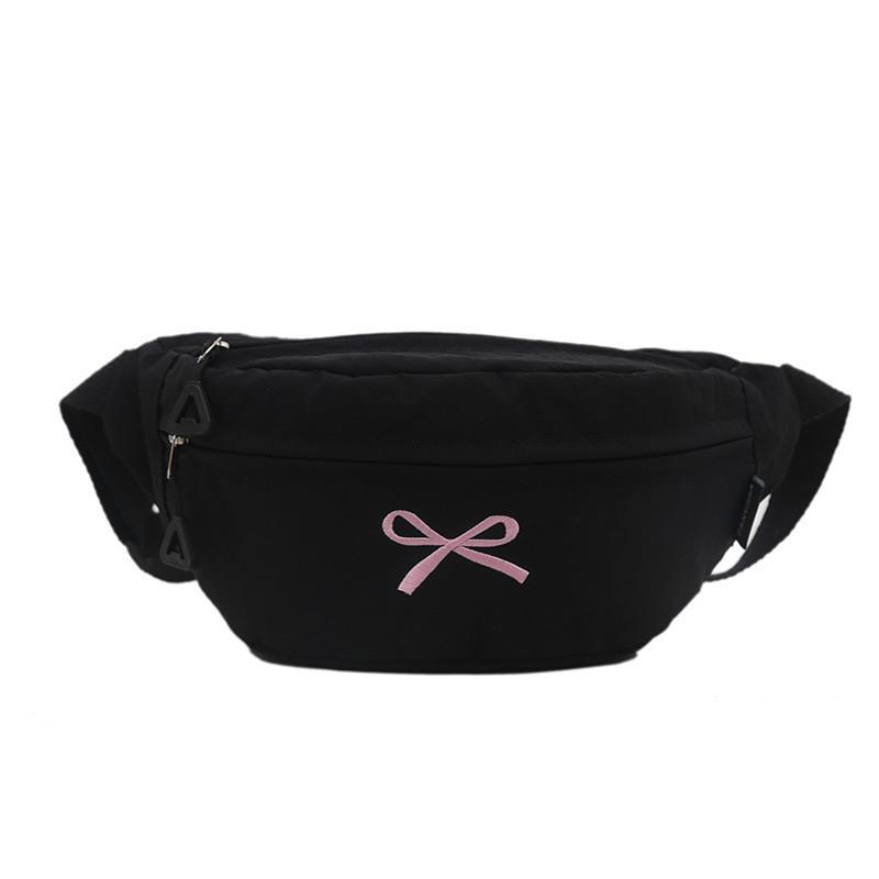 Canvas Butterfly Bow Crossbody Bag For Casual Streetwear Women