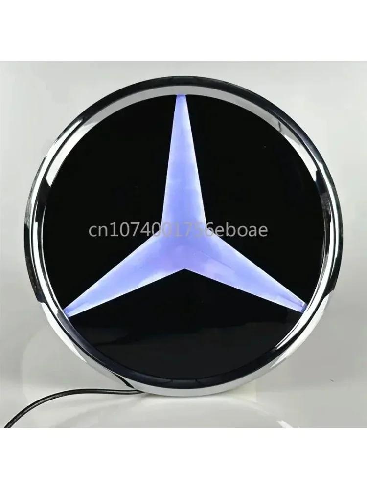 Car Front Grill Logo Light LED Badge Emblem Luminous Decorative Light Mercedes Benz A B C GLK GLE W205 W204 W213 W253
