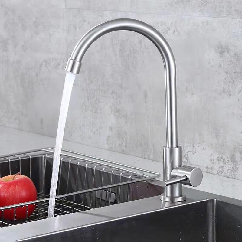 Ganda 304 Stainless Steel Vertical Faucet