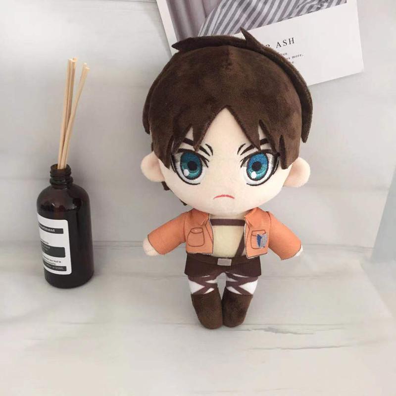 Attack On Titan Levi Ackerman Plush Doll Toy Eren Mikasa Ackerman Cute Soft Stuffed Pillow Birthday Gift 20cm