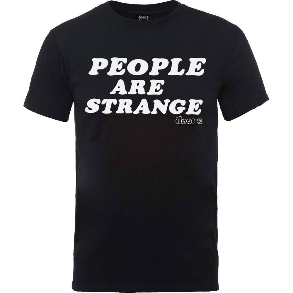 

Черная футболка унисекс приталенного кроя Doors People Are Strange S