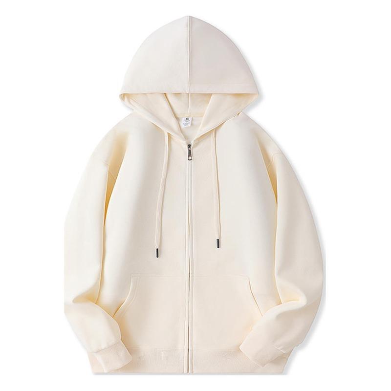 Autumn and Winter Jacket Zipper Hooded Sweater Women's Casual Cardigan Loose Top
