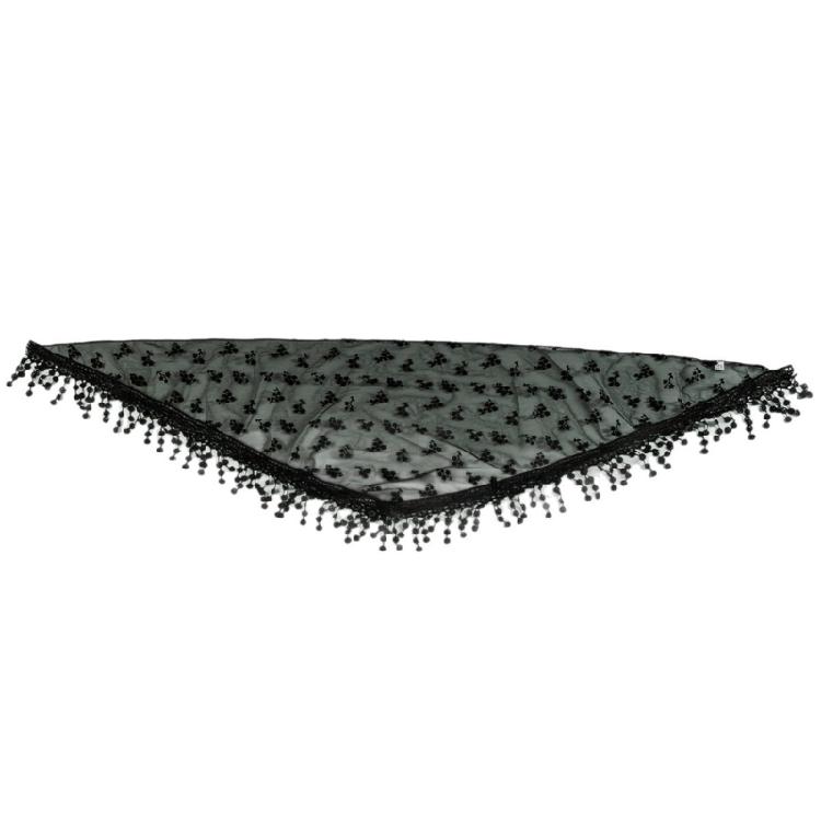 Cozy Featherweight Wedding Head Wrap In Enduring Black For Outdoor Summer Festivities