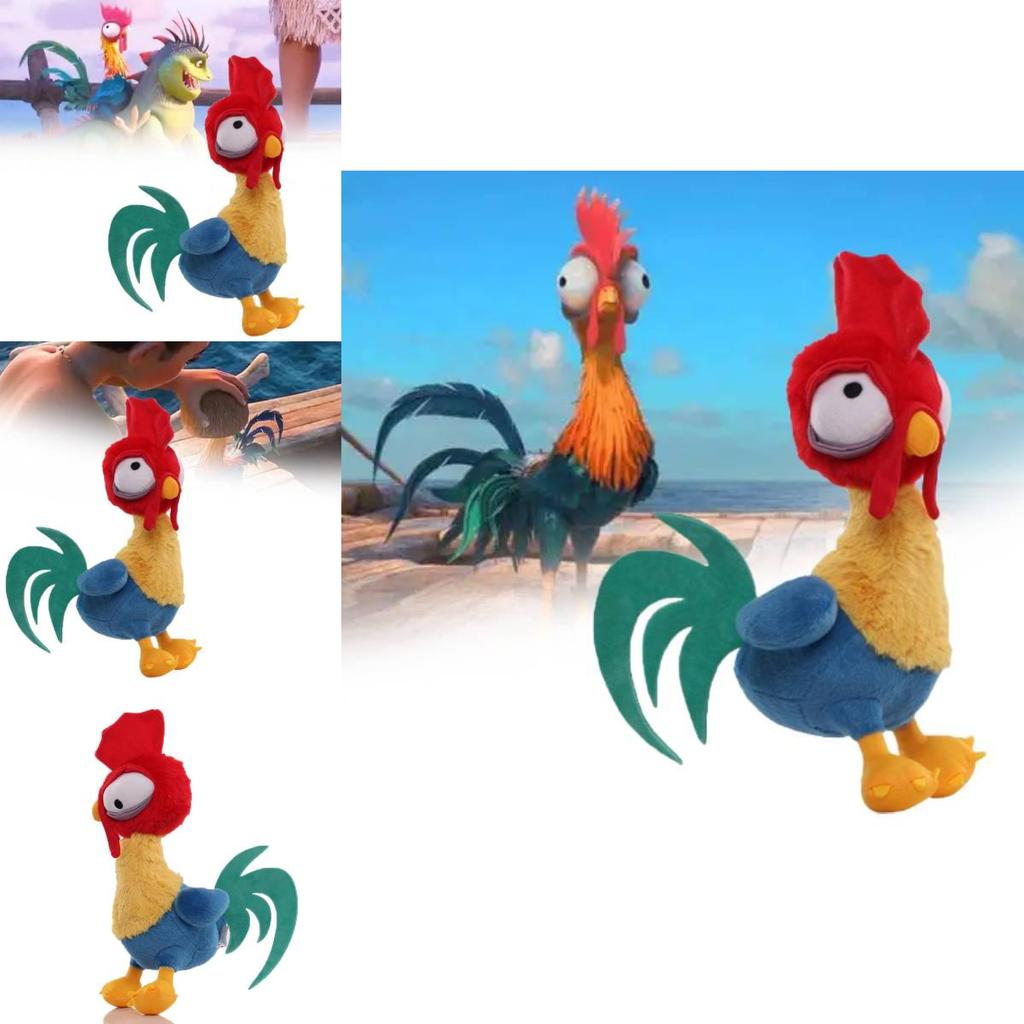 Deliciosa Colección de Muñecos de Peluche de Moana Con Encantador Puerco Maui y Gallo Heihei