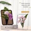 Transparent Photo Frame Vase Fresh and Dried Flower Hydroponic Flower Vase  Home Ornaments