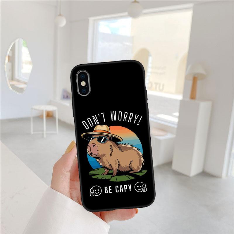 LO19 Cartoon Wasserschwein Softshell Handyhülle für Redmi Note 8 9 Pro Max 9S 9T 9C NFC 8T 8A 10A A4