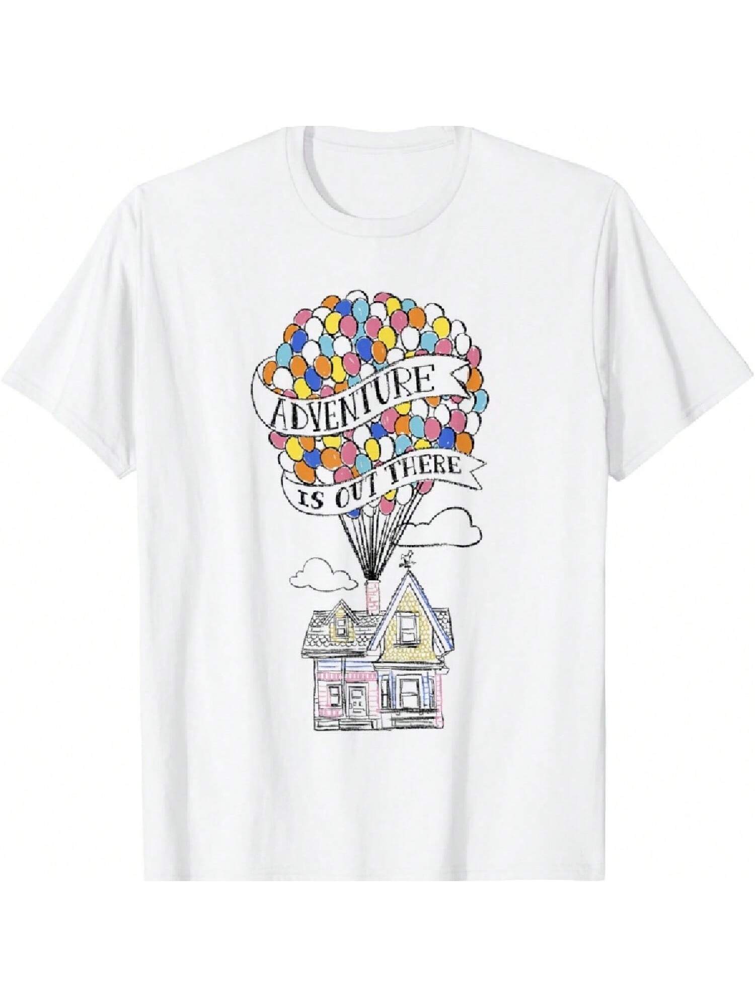 Pixar Up Adventure Is Out There Flying House Outline T-Shirt S разноцветный