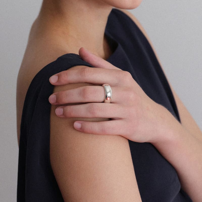 Another Layer Donut Open Ring (silver925)