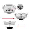 Stainless Steel Kitchen Sink Filter Mesh Sink Sewer Strainers Bathroom Floor Drains Catcher Waste Drain Hole Filter Trap Screen