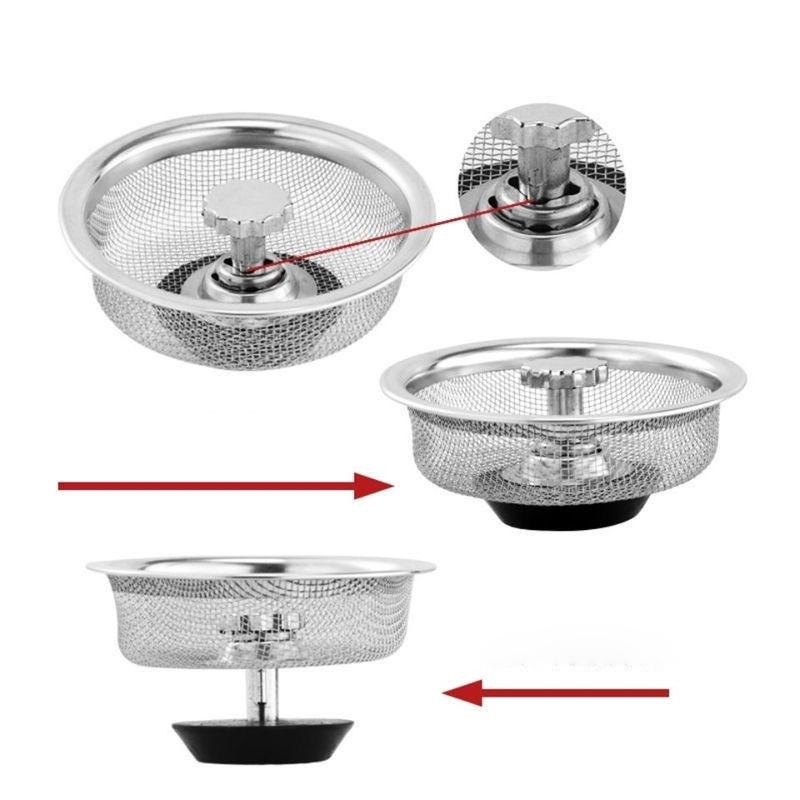 Stainless Steel Kitchen Sink Filter Mesh Sink Sewer Strainers Bathroom Floor Drains Catcher Waste Drain Hole Filter Trap Screen