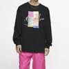 Nike Atmos Collaboration Printed Crew Neck Loose Long Sleeve T-Shirt Men Tops Black CI3200-010
