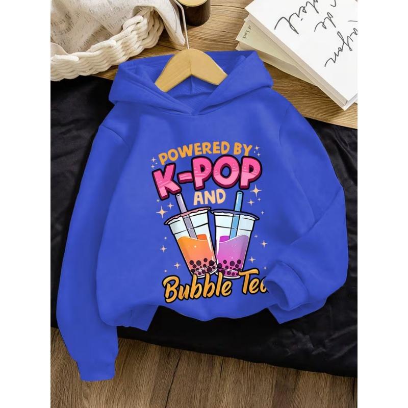 My Little Soda Pop Kinder Kapuzenpullover K-Pop Musik Koreanischer Anime Sweatshirt Hip Hop Jungen Kleidung Geschenk Süßer Spruch T-Shirt Locker Kinder Oberteil