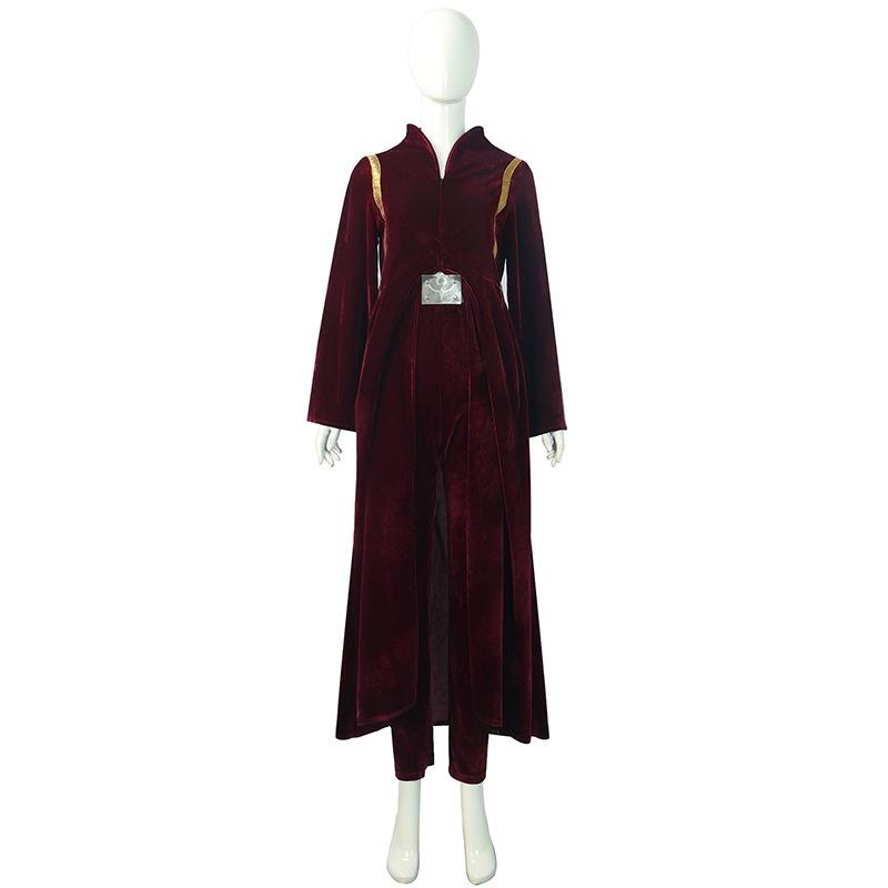 Costume Padme Cosplay Amidala Pleuche Material Coat Pants Belt Suit