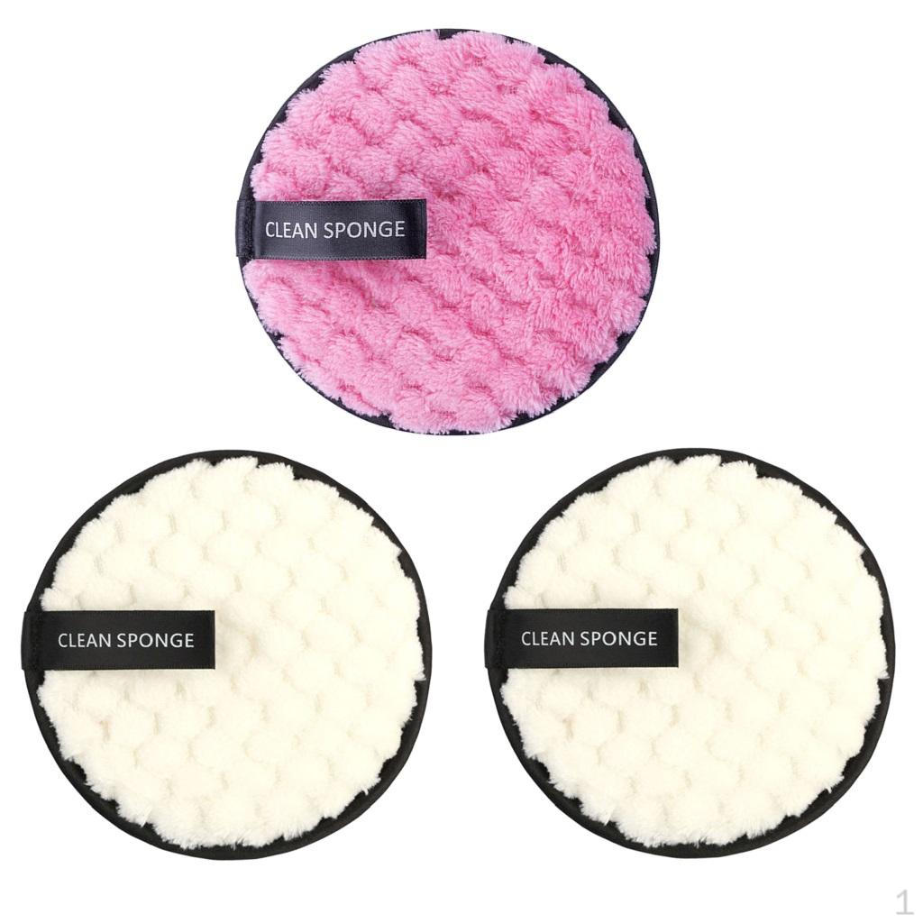 

3 шт. многоразовые микрофибровые спонжи для снятия макияжа с рисунком ананаса