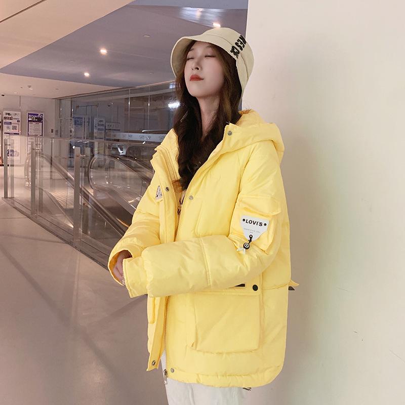 Damen Oversized Kurzer Daunen-Baumwollmantel - Trendige Herbst/Winter Oberbekleidung 2025