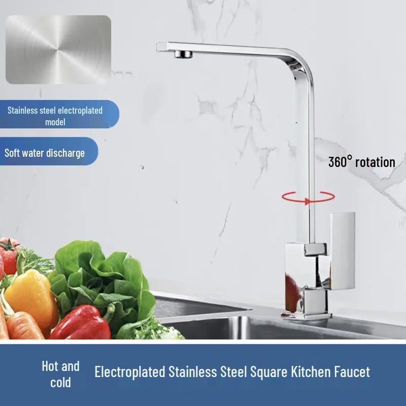 TLXT Stainless Steel Kitchen Hot/Cold Faucet
